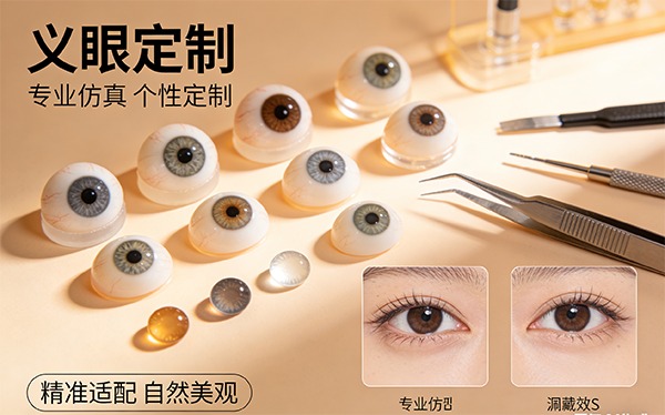 技师正在精心制作义眼片